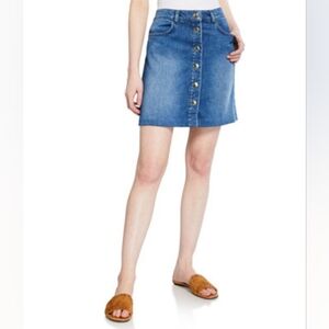 FRAME Claire Button-Front Mini Skirt SZ 28 NWT